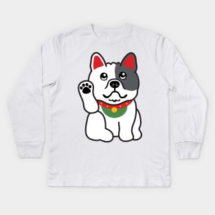 Fortune Frenchie Kids Long Sleeve T-Shirt